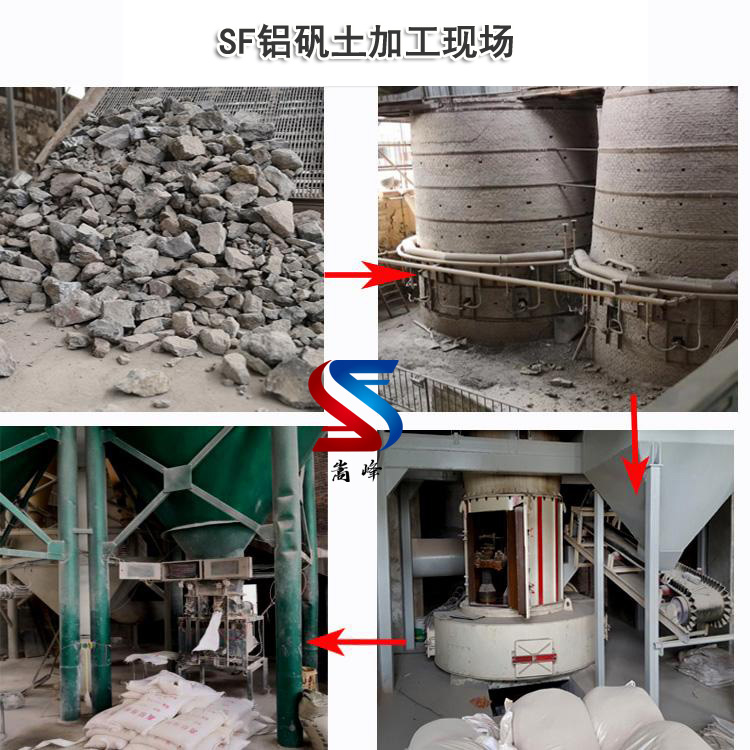 高铝矾土熟料|细粉|骨料厂家加工现场 高铝矾土熟料|细粉|骨料厂家加工现场